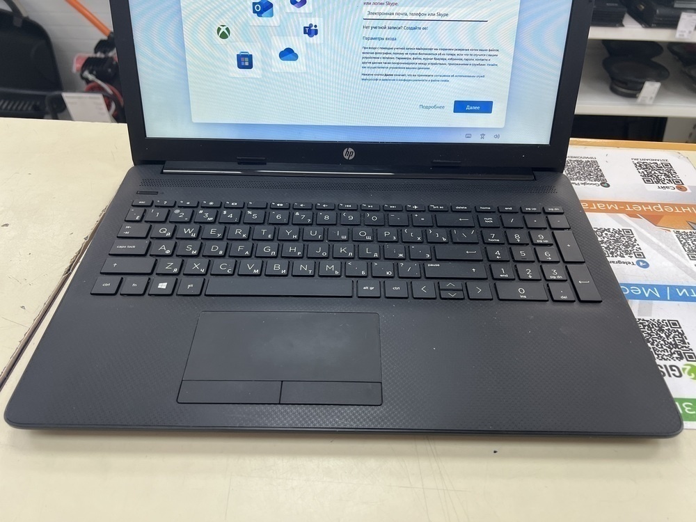 Ноутбук HP; Ryzen 3 3200U, Radeon Vega 3, 4 Гб, 240 Гб, Нет