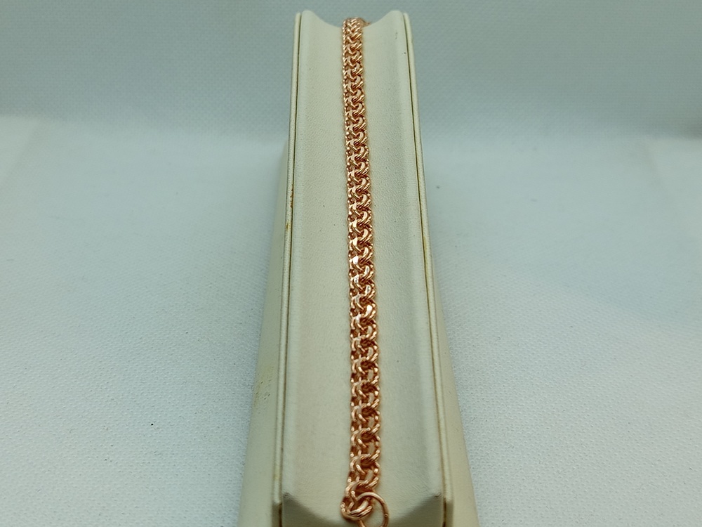 БРАСЛЕТ ПУСТОТЕЛЫЙ Бисмарк (Au 585)