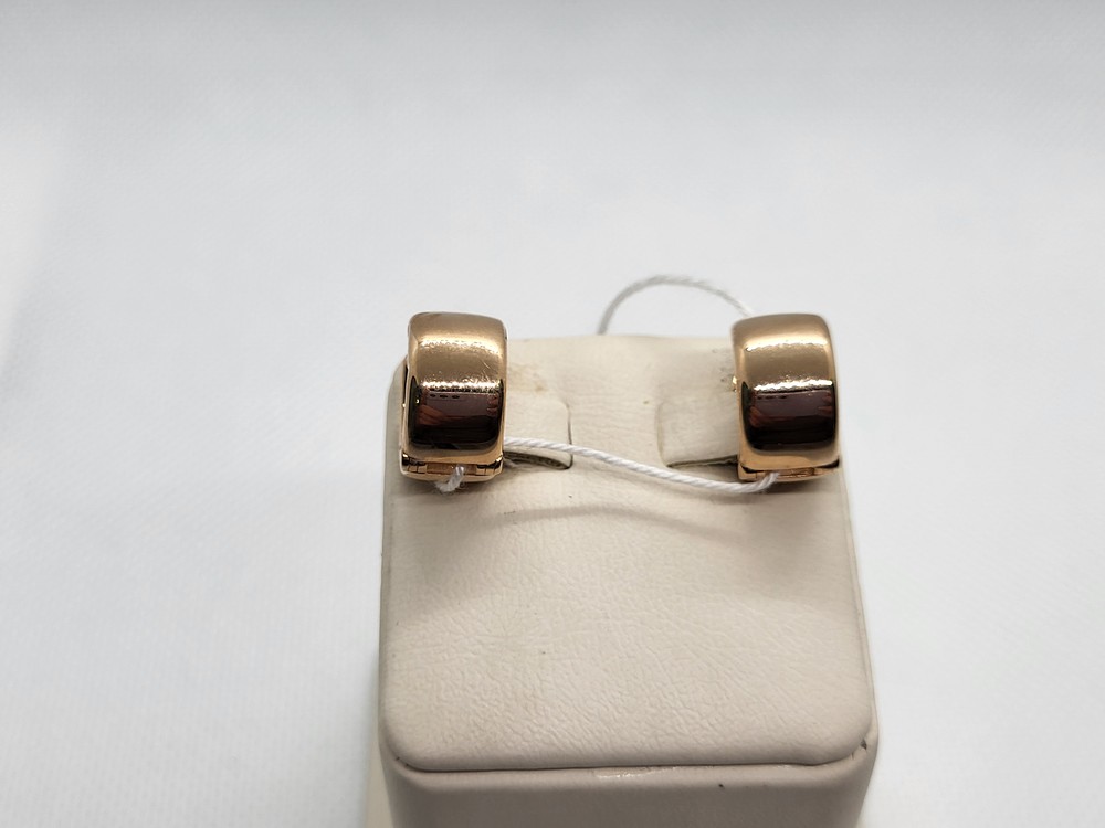 СБКМ585 СЕРЬГИ БЕЗ КАМНЯ (Au 585)