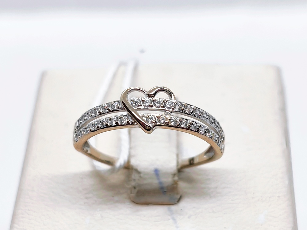 КОЛЬЦО С КАМНЯМИ (Au 585)