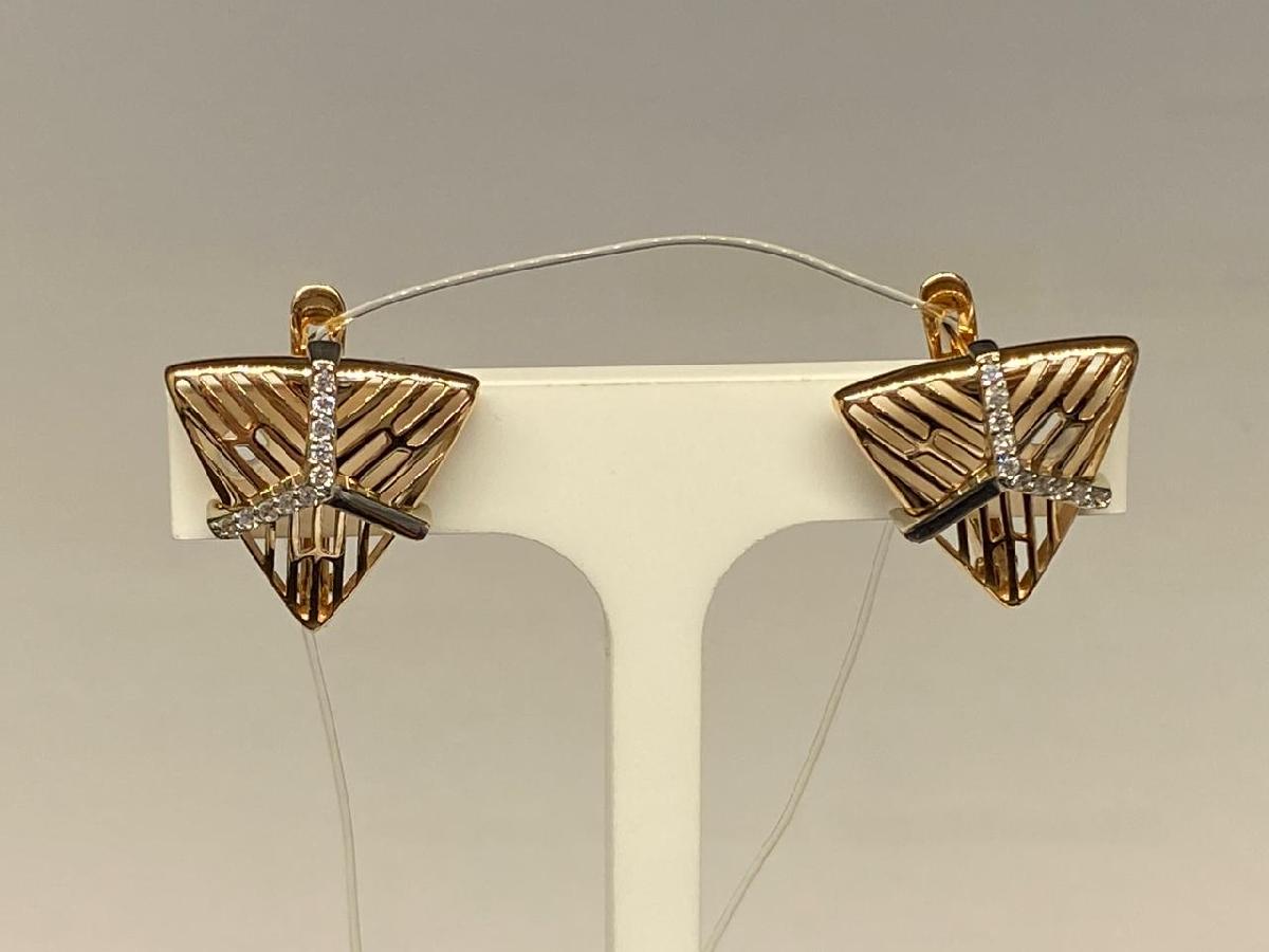 СЕРЬГИ С КАМНЯМИ (Au 585)