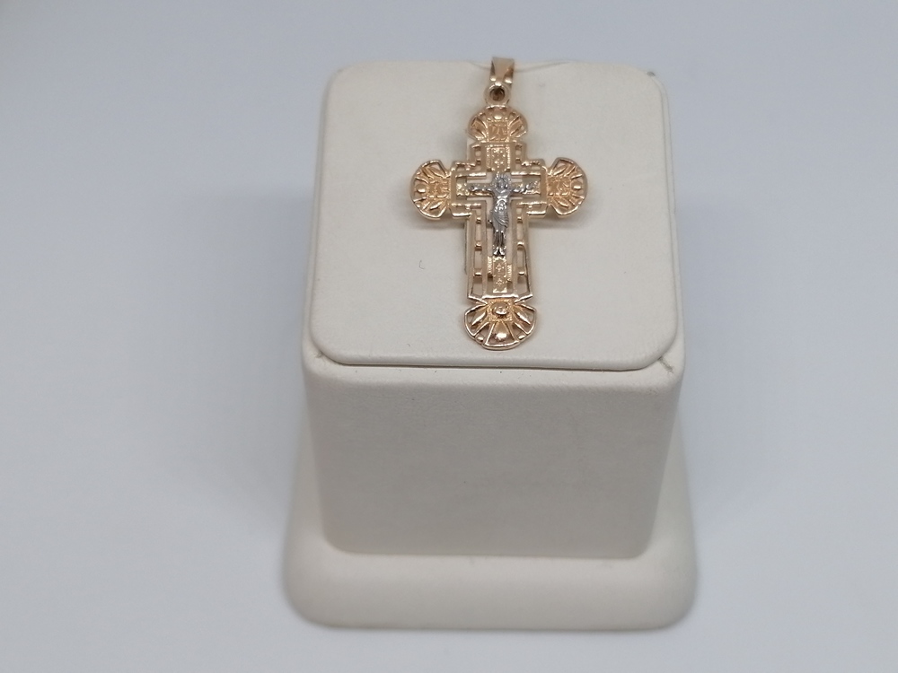 ПОДВЕСКА КРЕСТ без камня (Au 585)