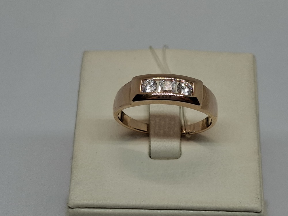 КОЛЬЦО С КАМНЯМИ (Au 585)