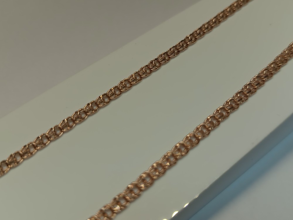 570005022 ЦЕПЬ ПУСТОТЕЛАЯ Бисмарк (Au 585)