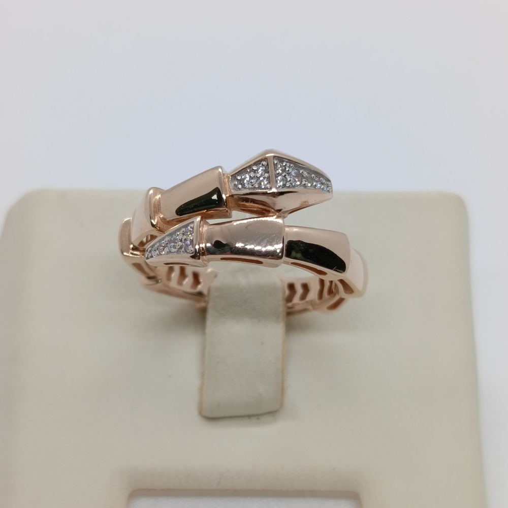 КОЛЬЦО С КАМНЯМИ (Au 585)