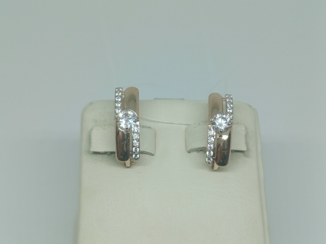 СЕРЬГИ С КАМНЯМИ (Au 585)