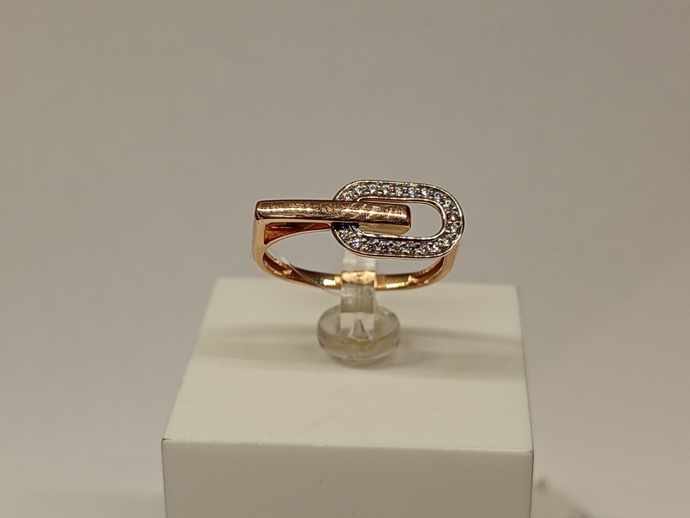 КОЛЬЦО С КАМНЯМИ (Au 585)