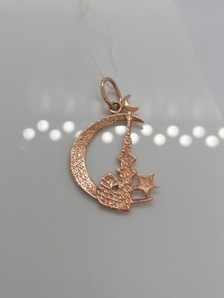 1864 ПОДВЕСКА ПОЛУМЕСЯЦ без камня (Au 585)