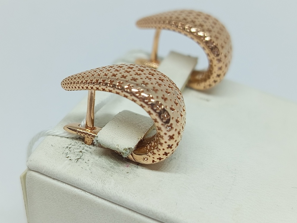 СЕРЬГИ БЕЗ КАМНЯ (Au 585)