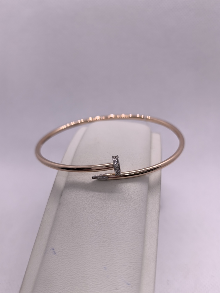 БРАСЛЕТ ЖЕСТКИЙ с камнями (Au 585)