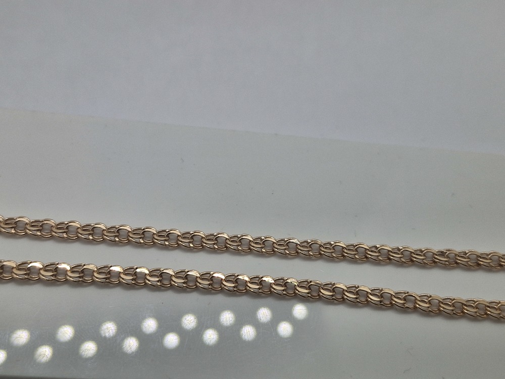 570005021 ЦЕПЬ ПУСТОТЕЛАЯ Бисмарк (Au 585)