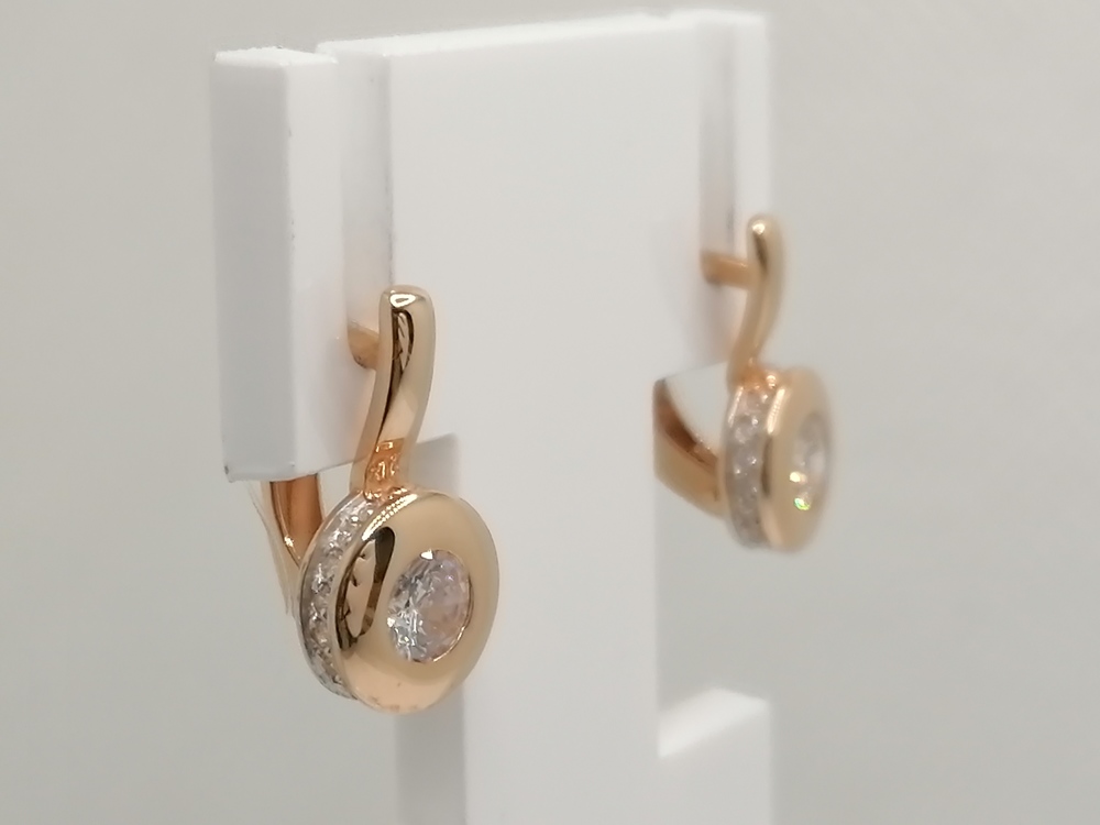 СЕРЬГИ С КАМНЯМИ (Au 585)