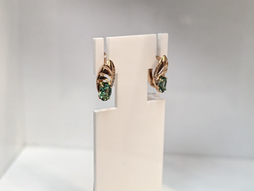 СЕРЬГИ С КАМНЯМИ (Au 585)