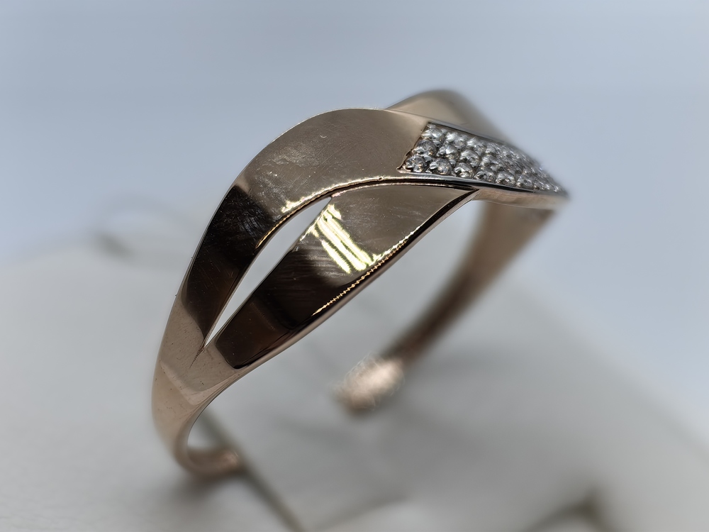 КОЛЬЦО С КАМНЯМИ (Au 585)