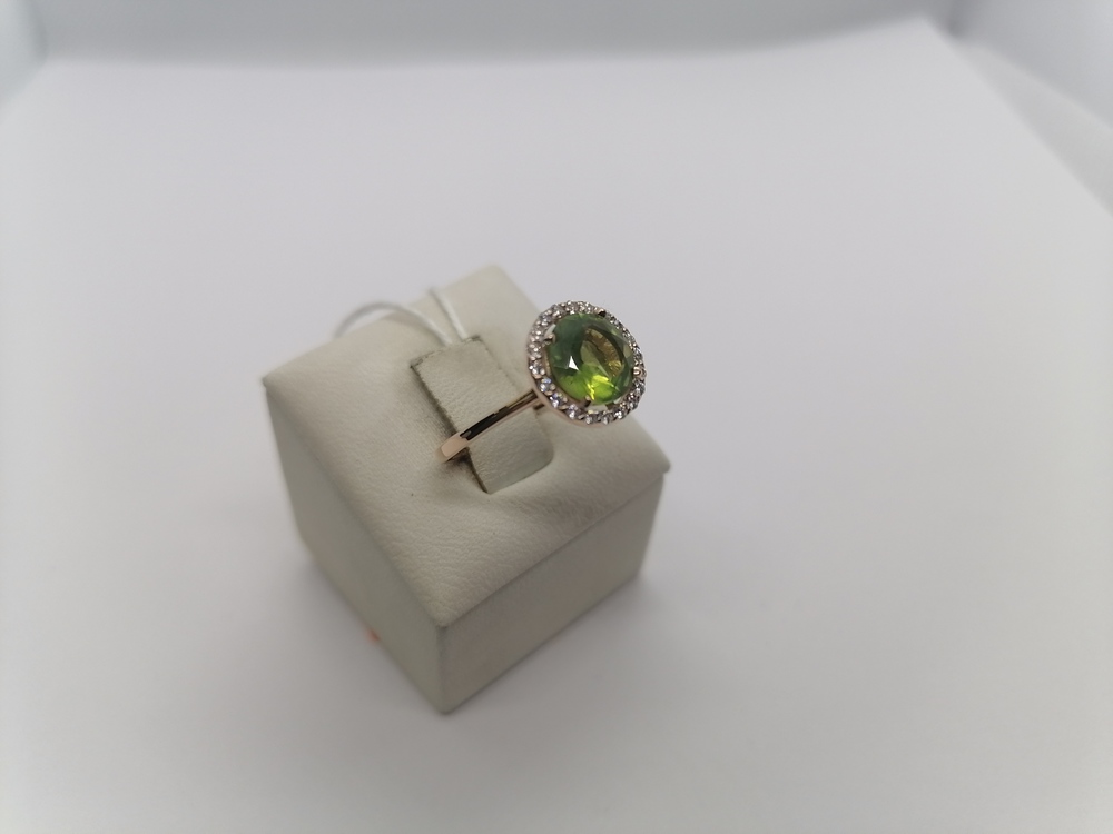 КОЛЬЦО С КАМНЯМИ (Au 585)