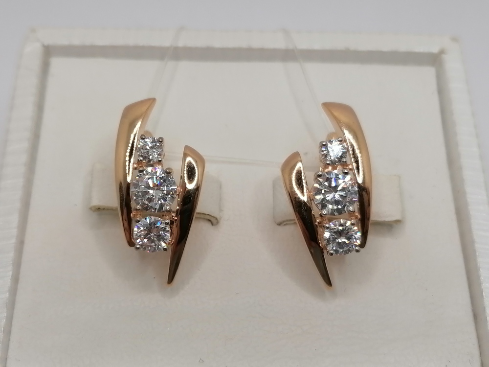 СЕРЬГИ С КАМНЯМИ (Au 585)