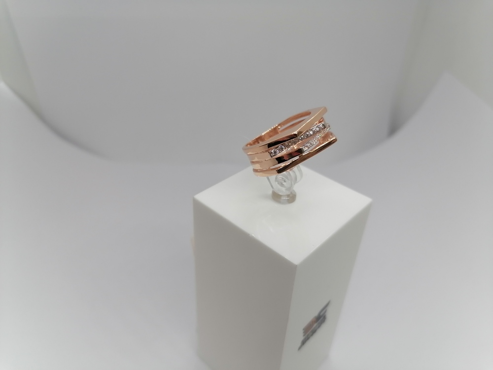 КОЛЬЦО С КАМНЯМИ (Au 585)