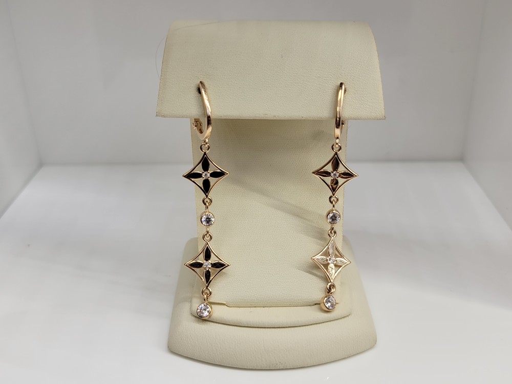 СЕРЬГИ С КАМНЯМИ (Au 585)