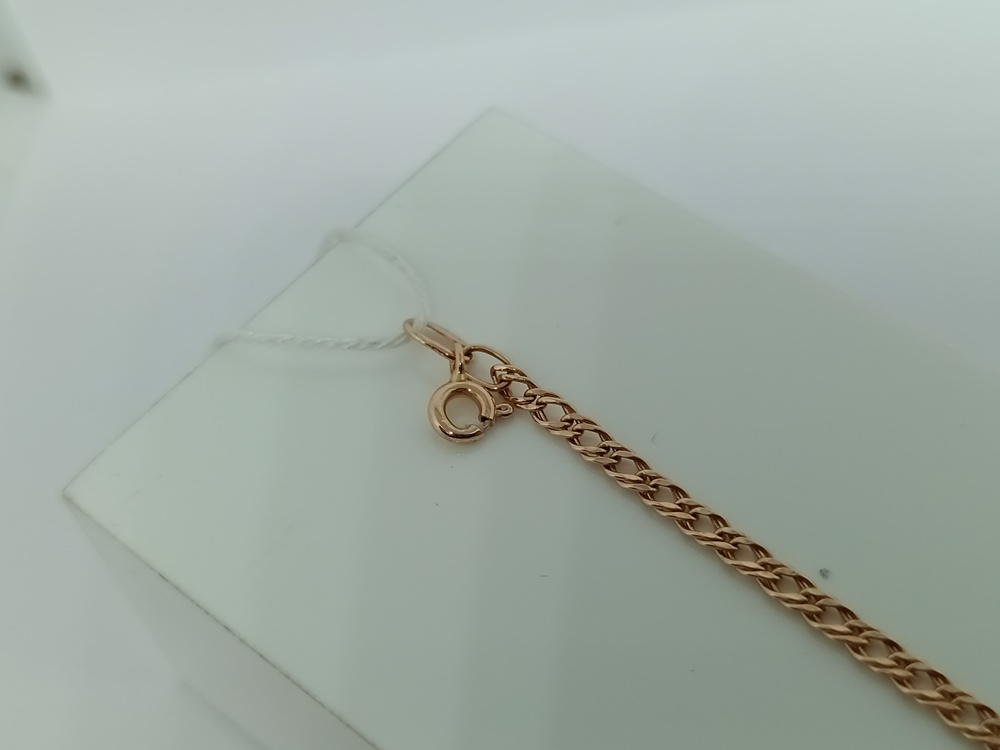 БРАСЛЕТ ПУСТОТЕЛЫЙ Ромб двойной Au 585