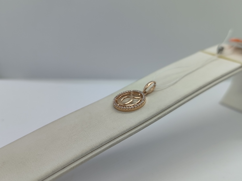 ПОДЗЗТ585 ПОДВЕСКА ЗНАК ЗОДИАКА ТЕЛЕЦ (Au 585)