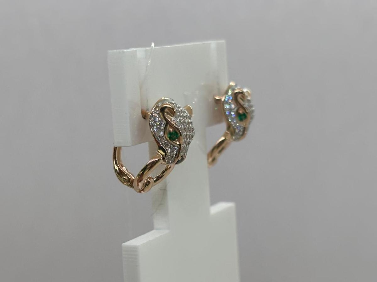 СЕРЬГИ С КАМНЯМИ (Au 585)