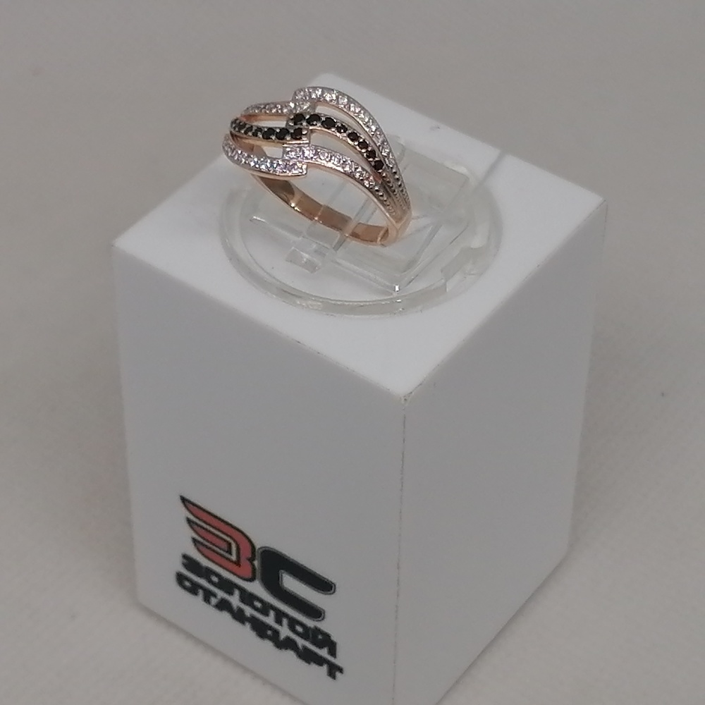 КОЛЬЦО С КАМНЯМИ (Au 585)