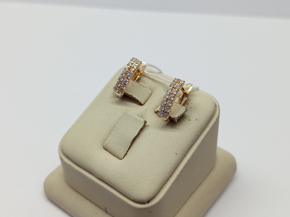 СКМИ585 СЕРЬГИ С КАМНЯМИ (Au 585)