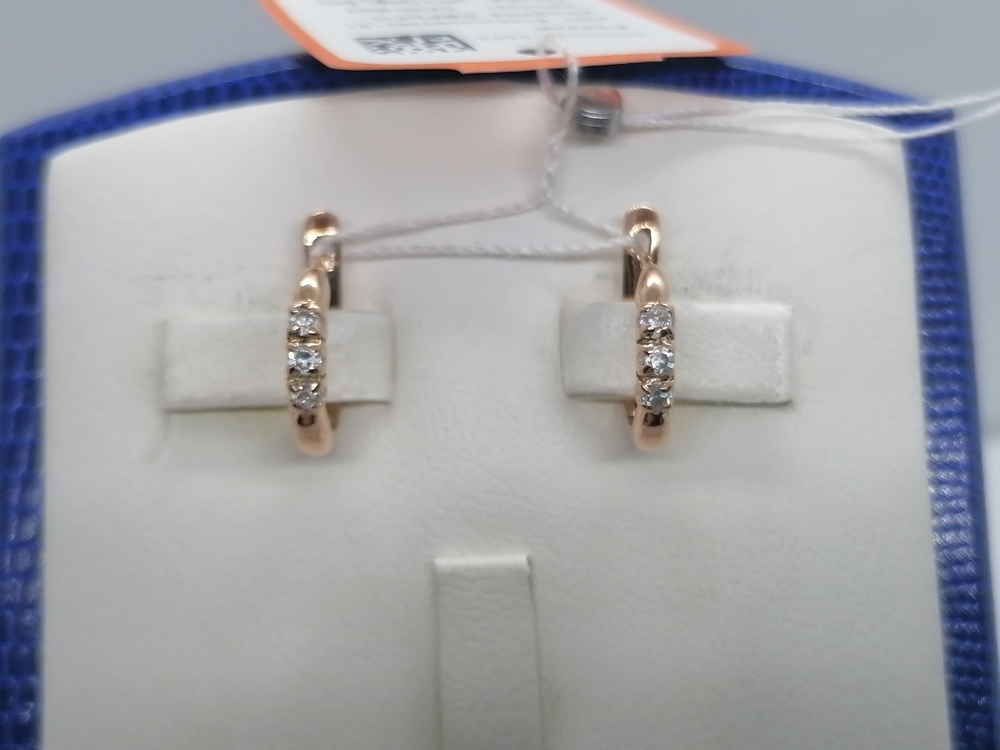 СЕРЬГИ С КАМНЯМИ (Au 585)