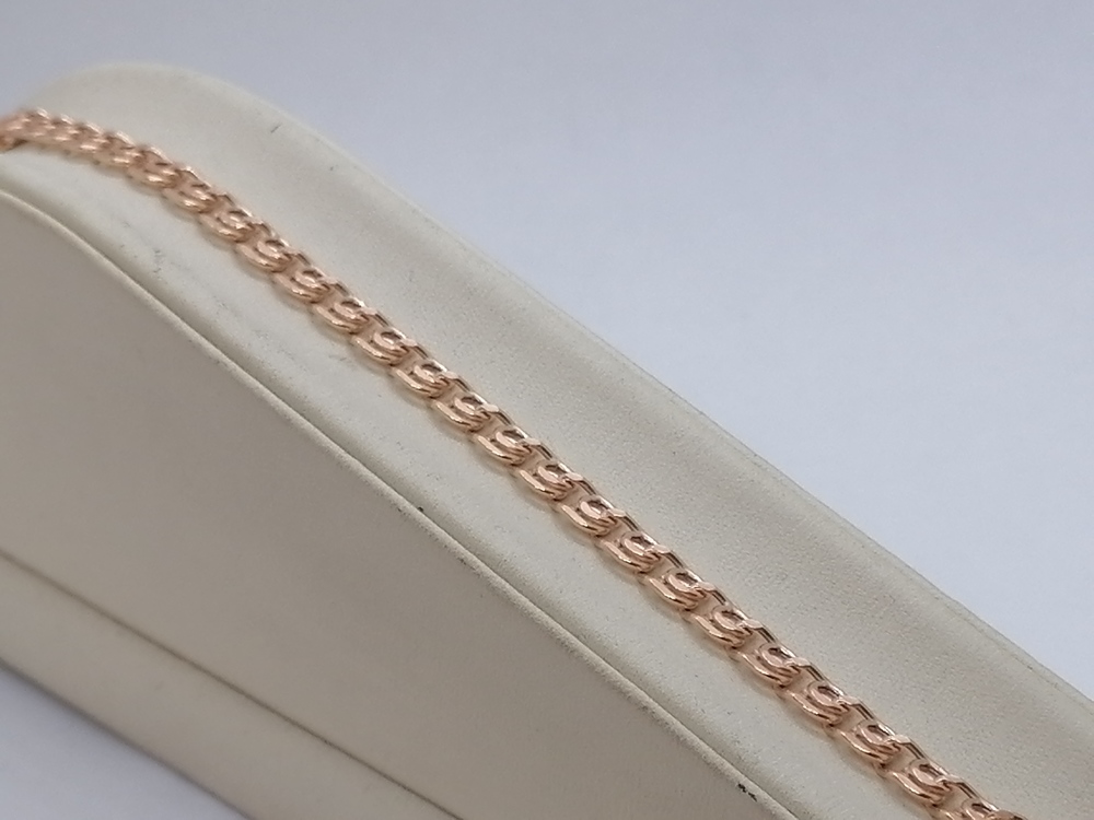 7080270П-16 БРАСЛЕТ ПУСТОТЕЛЫЙ Лав (Au 585)