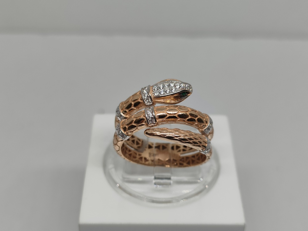 КОЛЬЦО С КАМНЯМИ (Au 585)