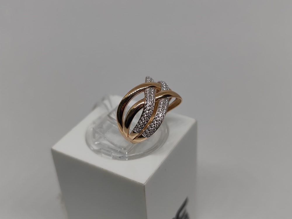 КОЛКМИ585 КОЛЬЦО С КАМНЯМИ (Au 585)