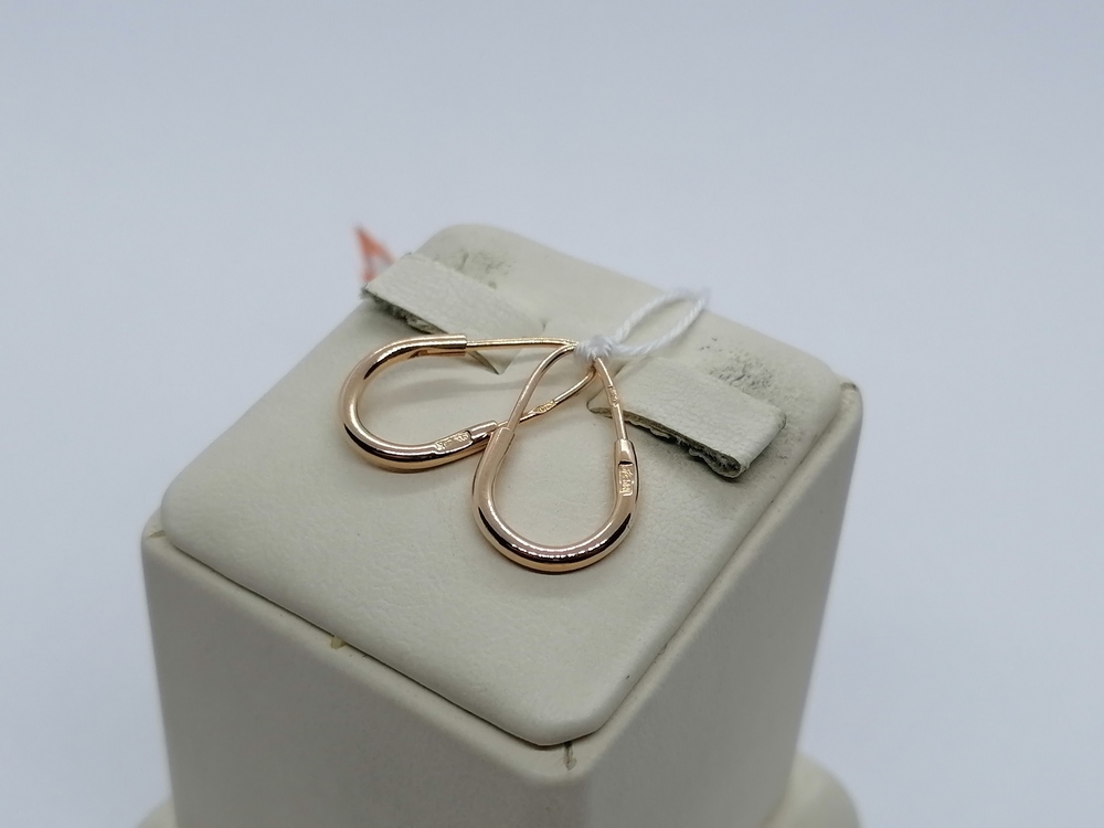 СБКМ585 СЕРЬГИ БЕЗ КАМНЯ (Au 585)