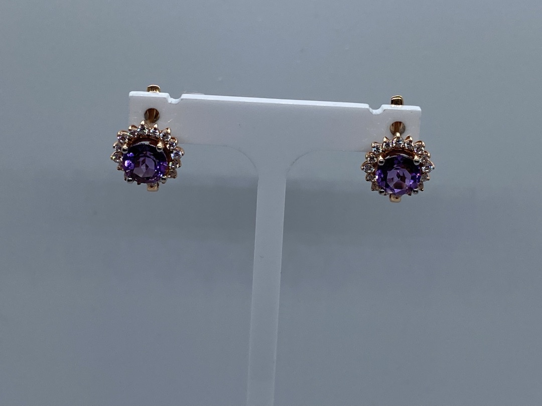 СЕРЬГИ С КАМНЯМИ (Au 585)