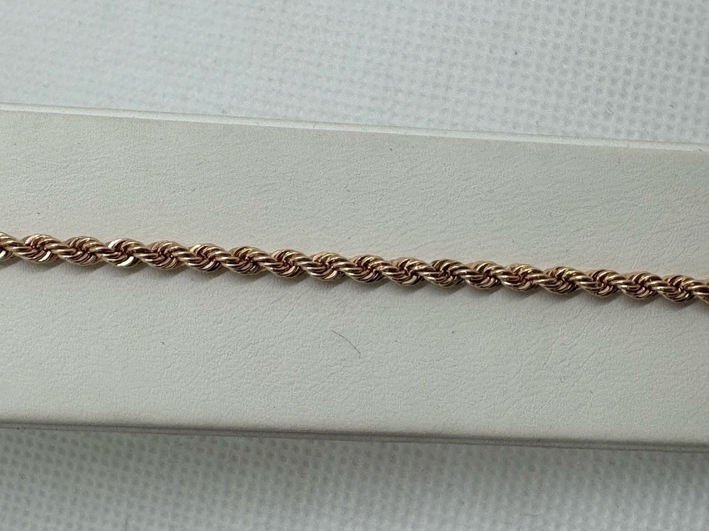 БРАСЛЕТ ПУСТОТЕЛЫЙ Веревка Au 585