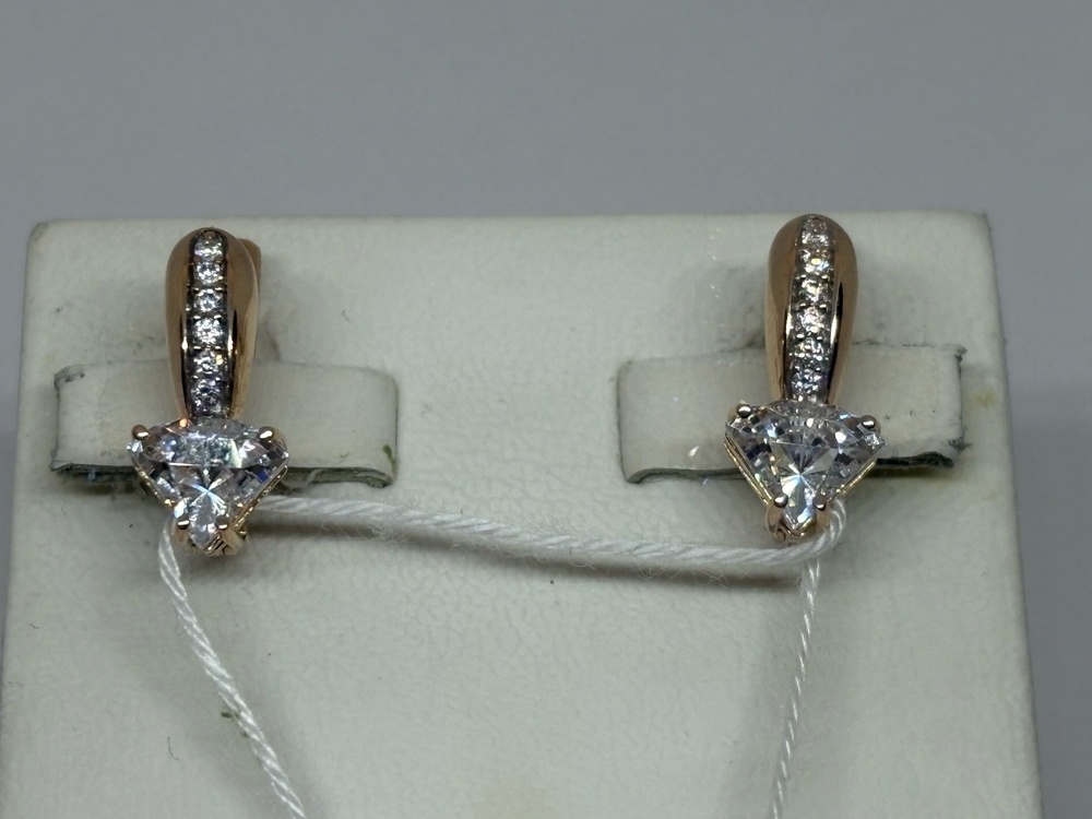 СЕРЬГИ С КАМНЯМИ (Au 585)