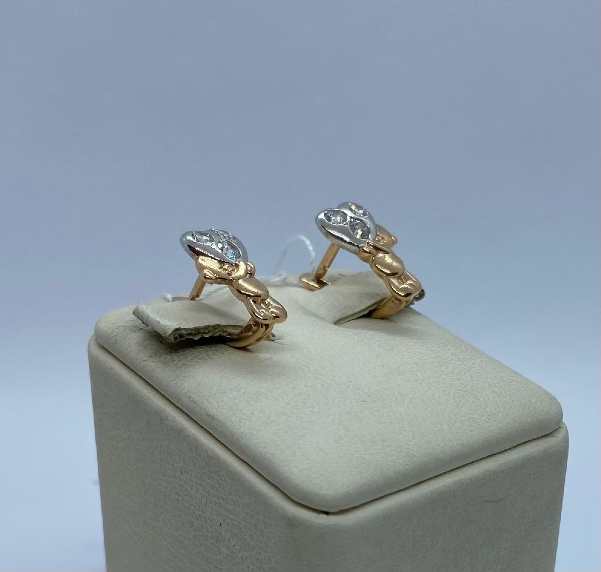 СЕРЬГИ С КАМНЯМИ (Au 585)