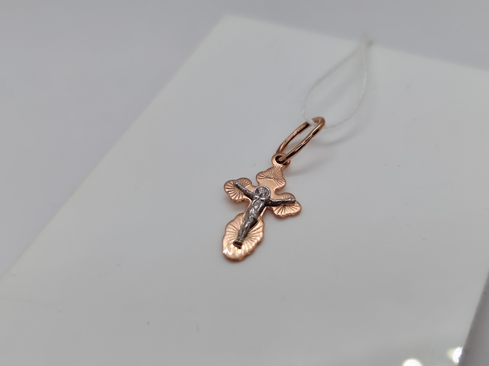 ПОДВЕСКА КРЕСТ без камня (Au 585)