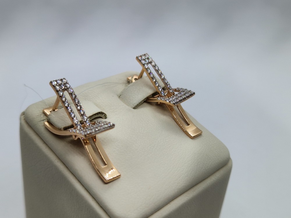 СЕРЬГИ С КАМНЯМИ (Au 585)