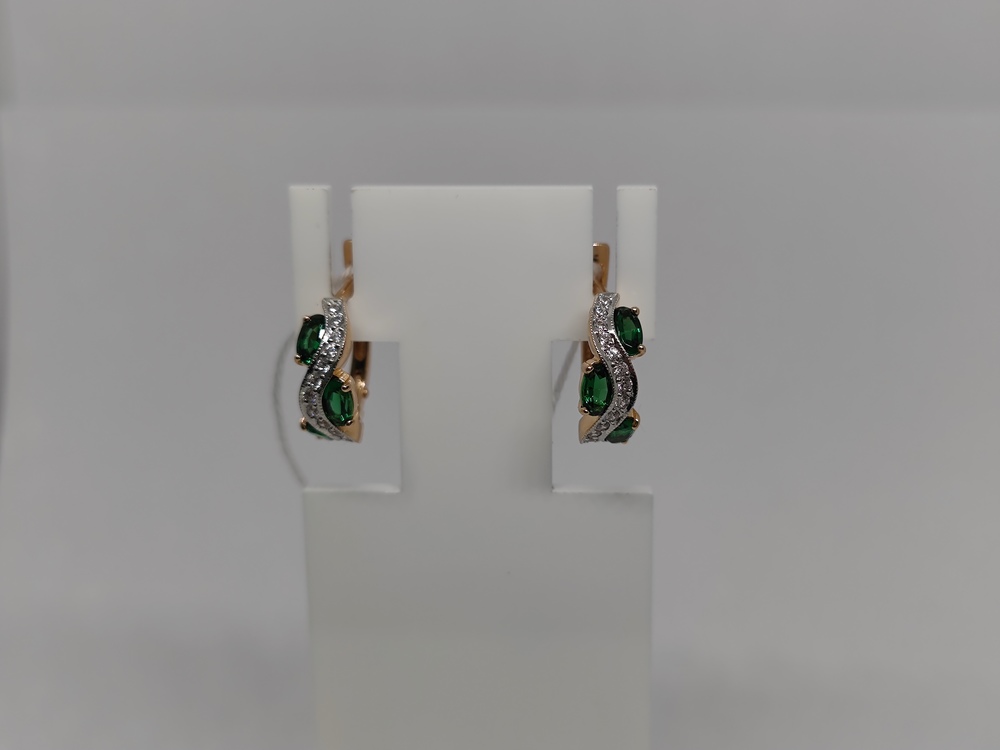 СЕРЬГИ С КАМНЯМИ (Au 585)