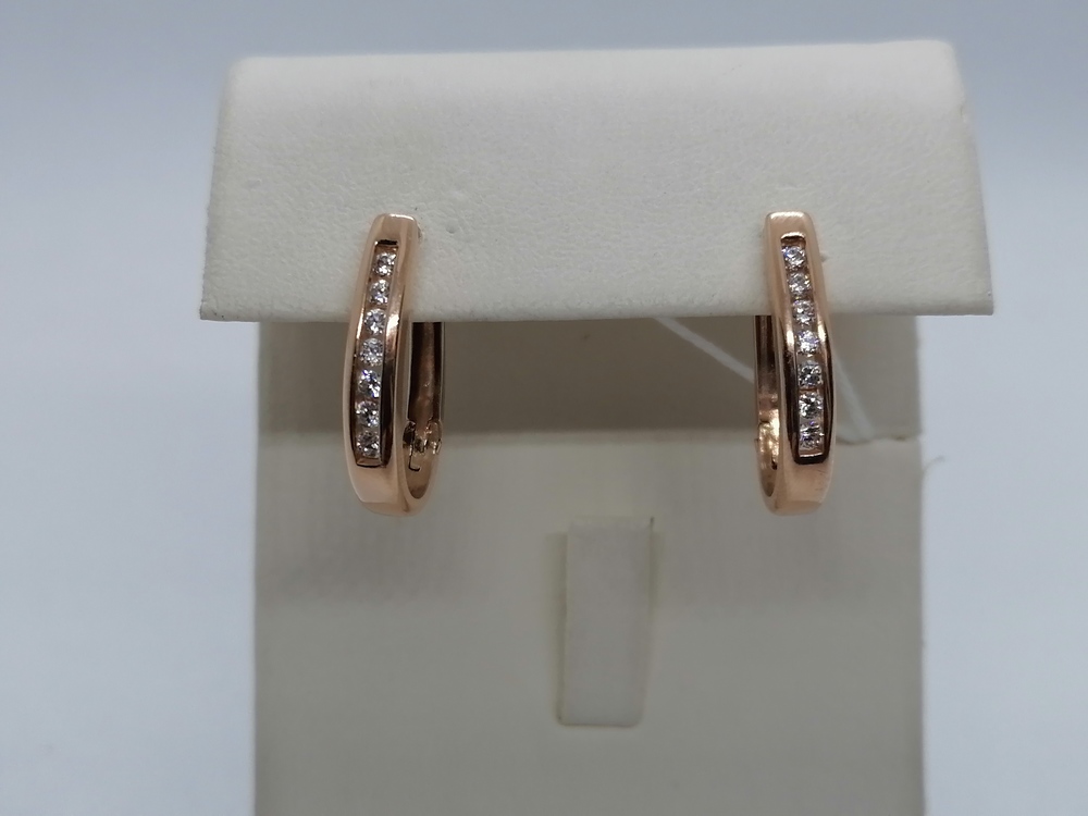 СКМИ585 СЕРЬГИ С КАМНЯМИ (Au 585)