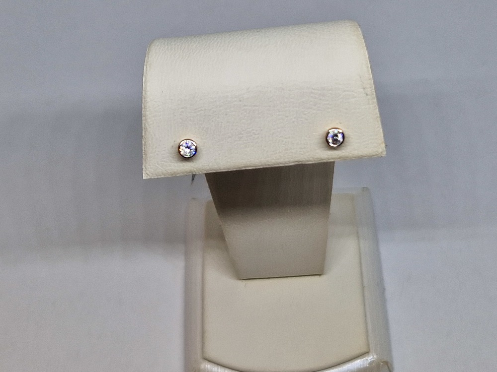 04-62-0175-00 СЕРЬГИ ПУСЕТЫ с камнем (Au 585)