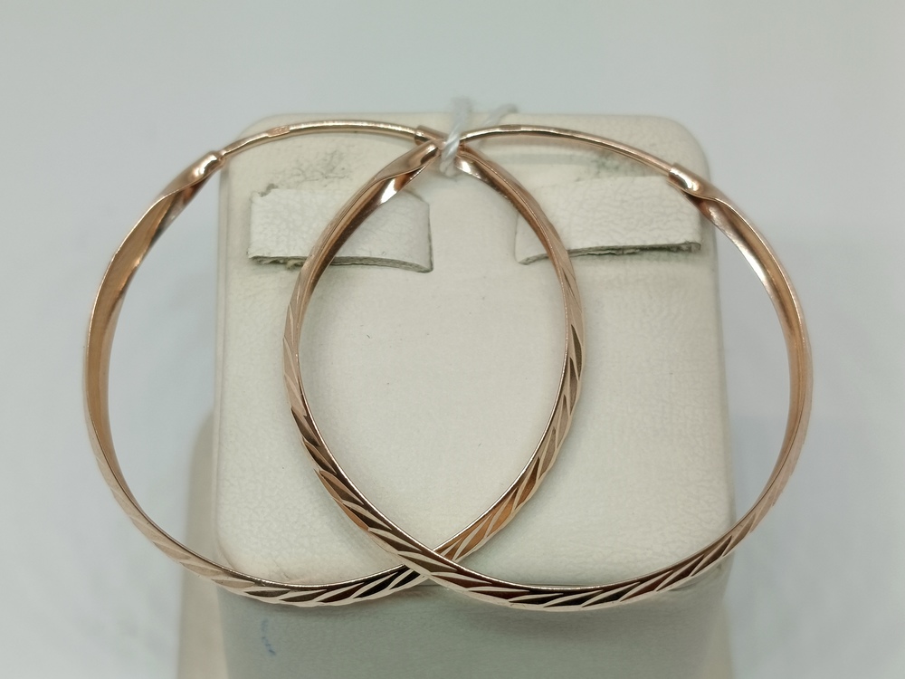 СКОН585 СЕРЬГИ КОНГО (Au 585)