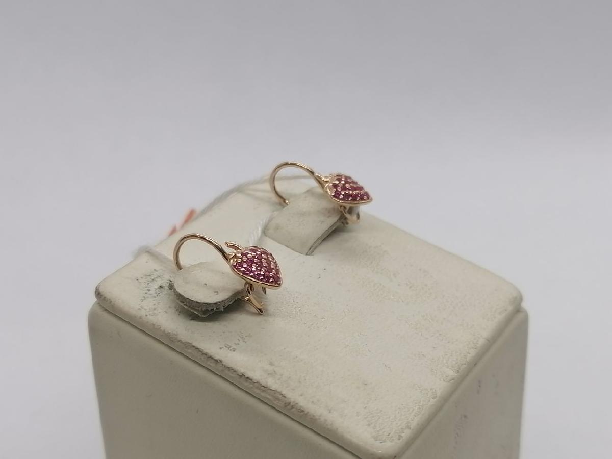 СКМИ585 СЕРЬГИ С КАМНЯМИ (Au 585)