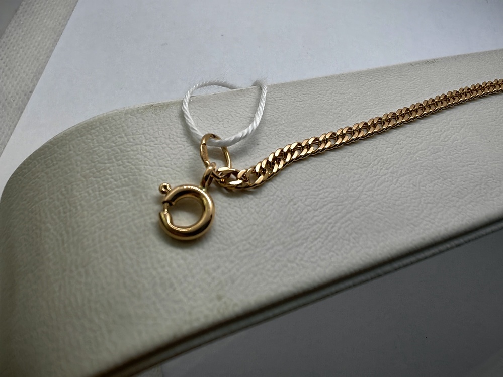 БРАСЛЕТ ПОЛНОВЕСНЫЙ Ромб двойной Au 585