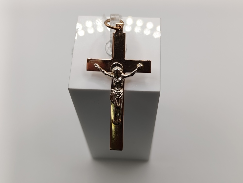 ПОДКБК585 ПОДВЕСКА КРЕСТ БЕЗ КАМНЯ (Au 585)