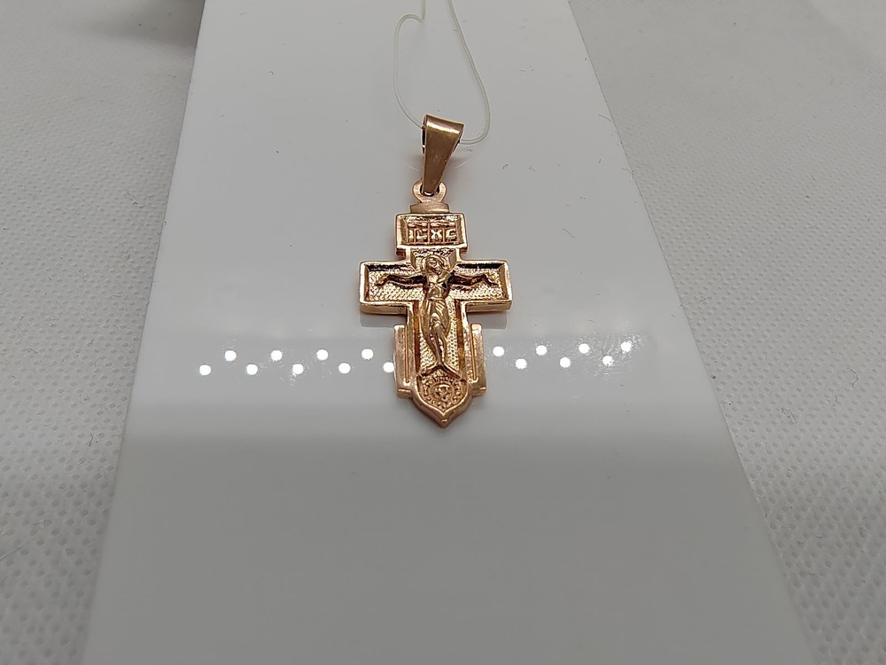 1896 ПОДВЕСКА КРЕСТ без камня (Au 585)