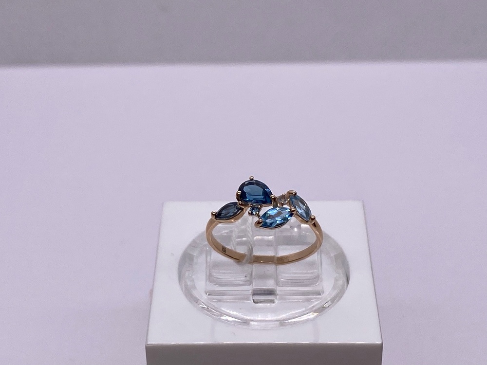 КОЛКМИ585 КОЛЬЦО С КАМНЯМИ (Au 585)