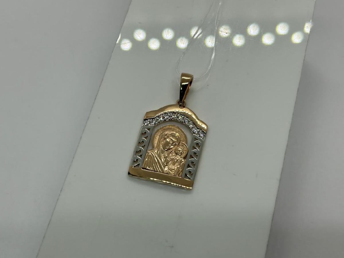 ПОДВЕСКА ИКОНА с камнями (Au 585)