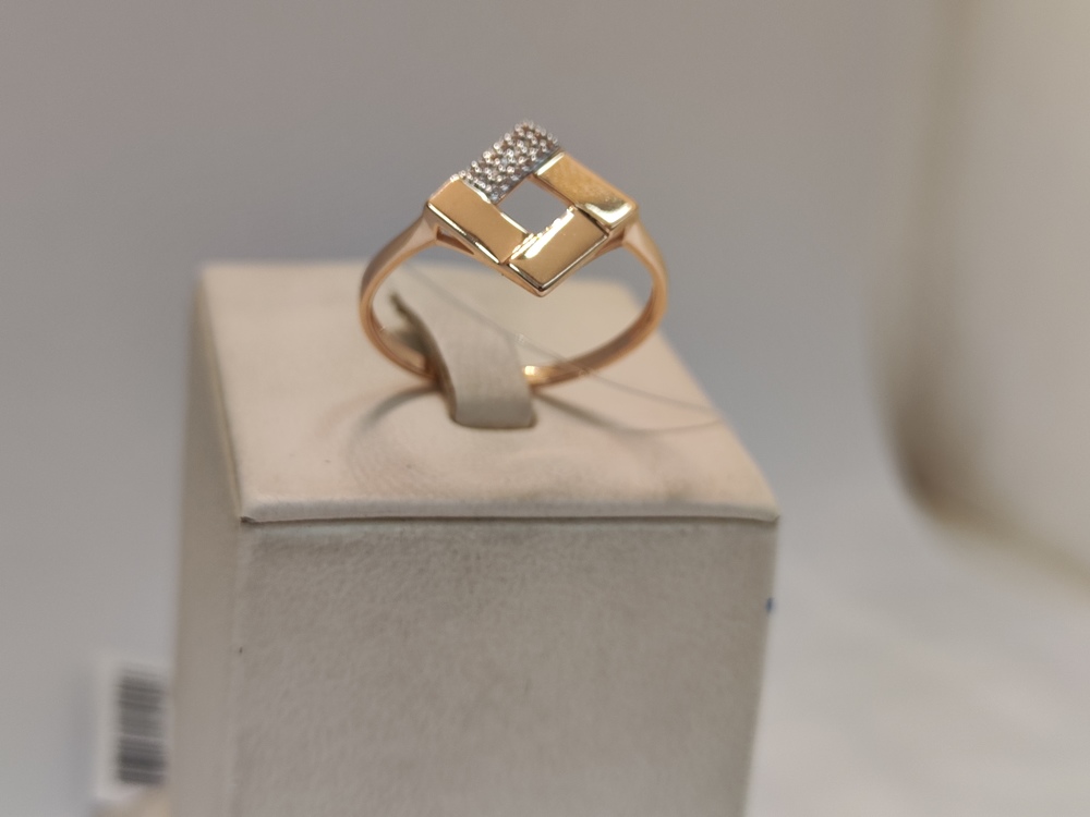 КОЛЬЦО С КАМНЯМИ (Au 585)