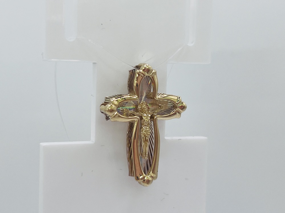 ПОДВЕСКА КРЕСТ без камня (Au 585)